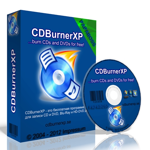 Cdburnerxp 4.5.7.6335 (x86/X64) + portable