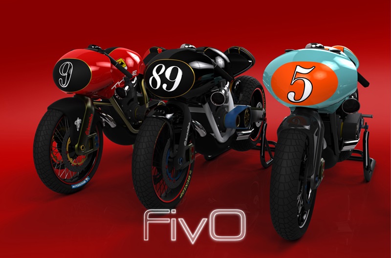Fiv0 - концепт ретро мотоциклов будущего