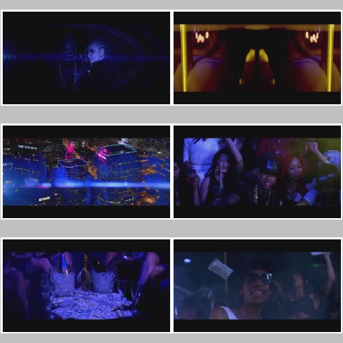 Mally Mall & Wiz Khalifa & Tyga & Fresh - Drop Bands On It (2013) HD 1080p