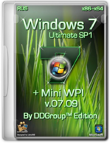 Windows 7 Ultimate SP1 + Mini WPI by DDGroup Edition v.07.09 (x86/x64)
