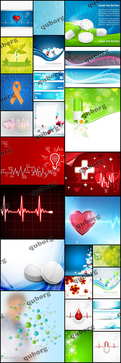 Stock Vector - Medical Backgrounds and Elements
