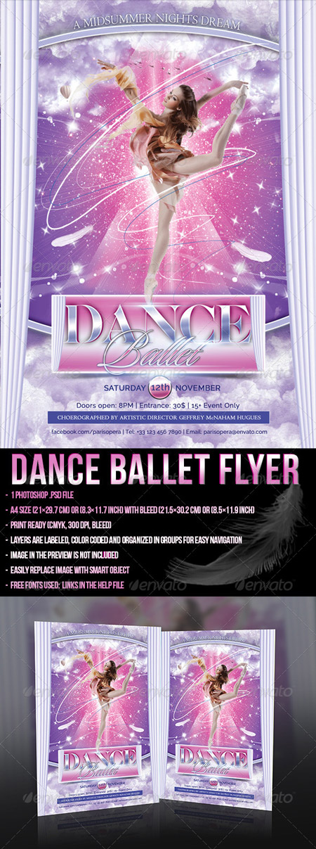 PSD - Dance Ballet Flyer