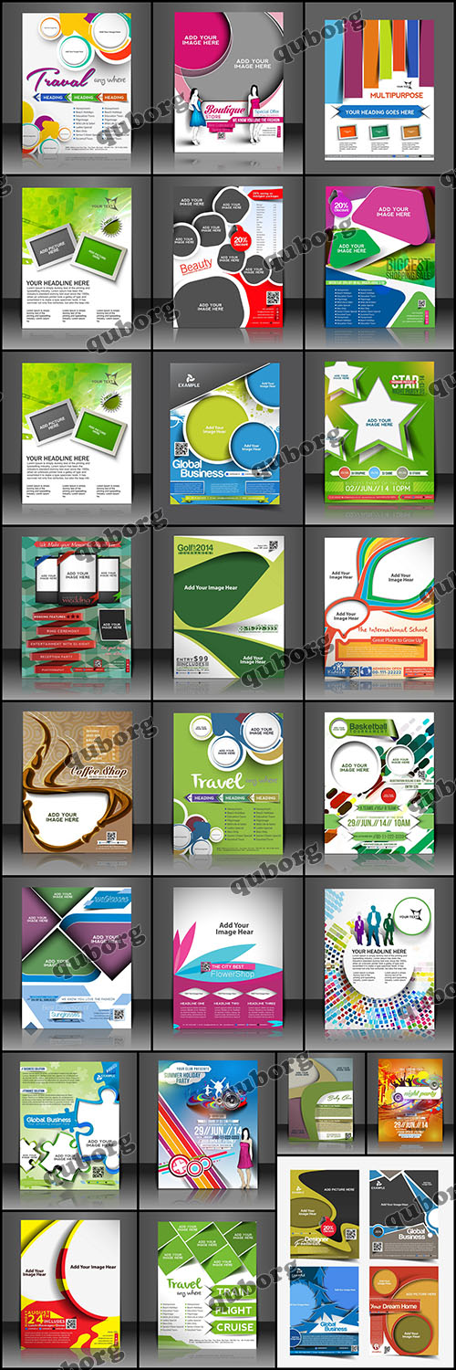 Stock Vector - Flyers and Templates 6
