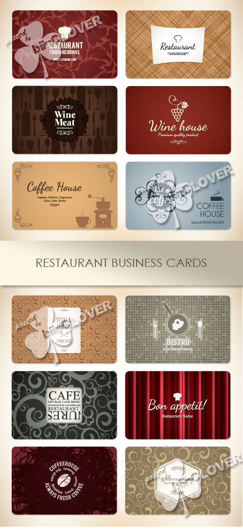 Restaurant business cards 0490