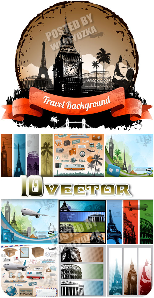 ,     / Travel, vector backgrounds and banners