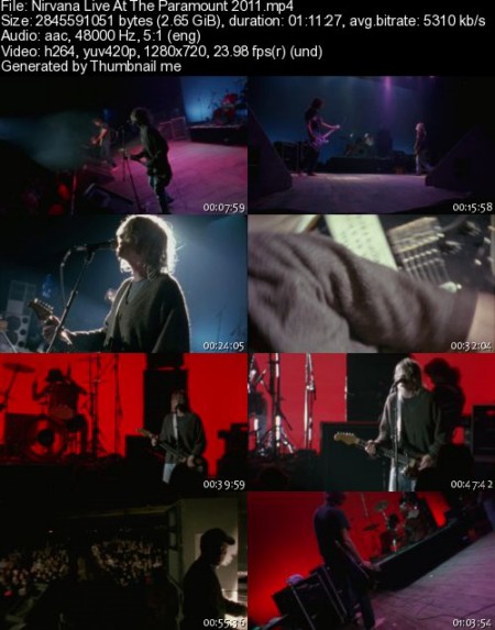 Nirvana Live At The Paramount (Halloween Night 1991) (2011) BRRIP 720p x264 AAC-INFERNO