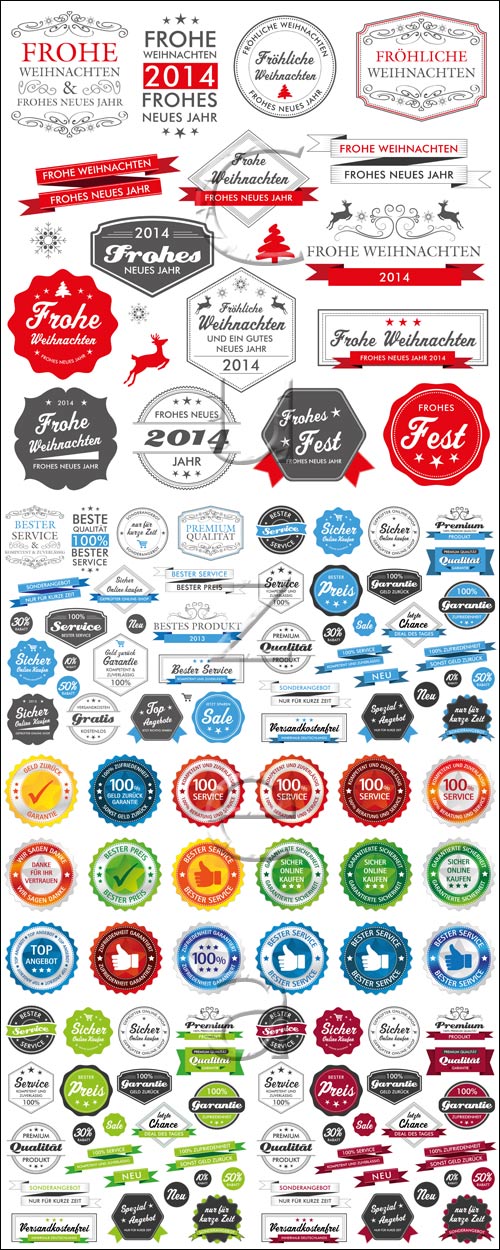 Labels collection, 20 - vector stock