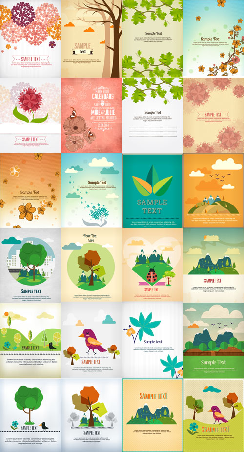 25 Nature Vector Illustrations Set 2