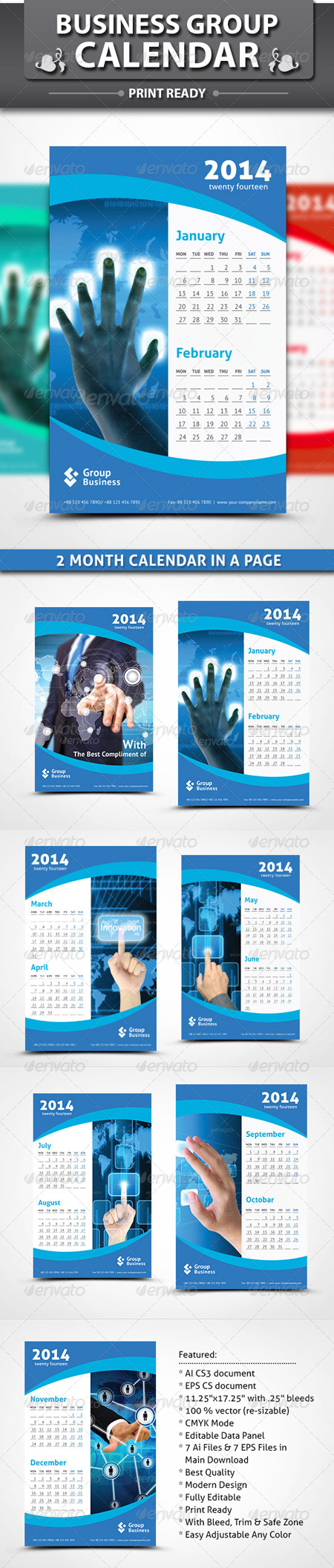 VECTORS - Group Business Calendar