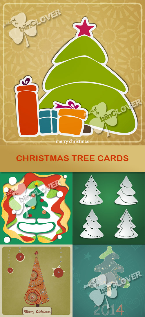 Christmas tree cards 0500