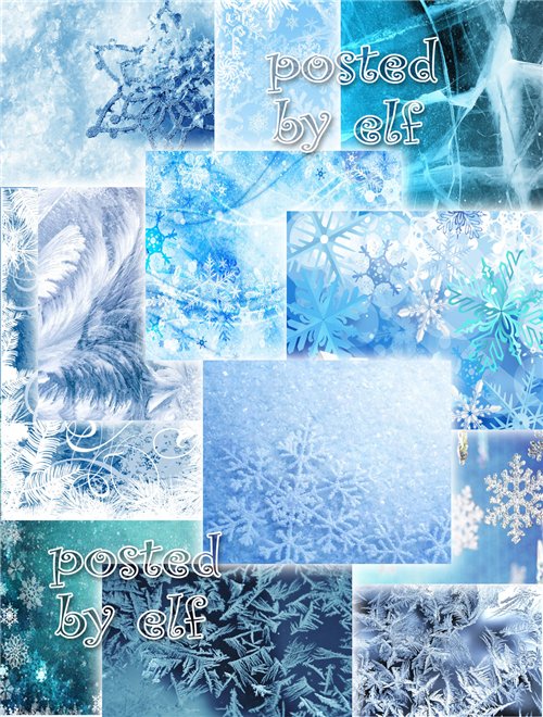  Набор фонов на зимнюю тему - Зимние красоты