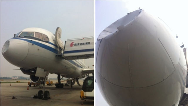 Китайский самолет столкнулся с НЛО?