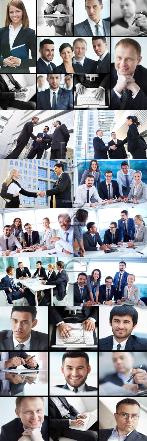 Business collage, 20 - stock photo