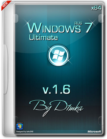 Windows 7 Ultimate x64 v.1.6 by D1mka (RUS/2013)