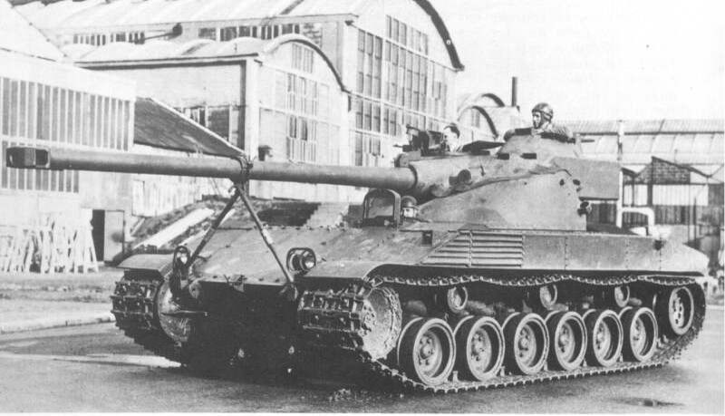 Прототип французского основного боевого танка - Batignolles-Chatillon Char 25 t