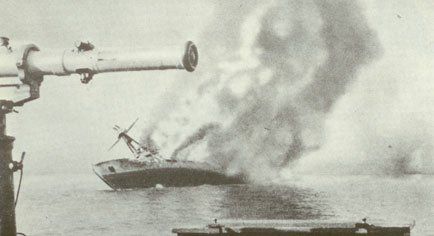 As the British sank Allied French fleet