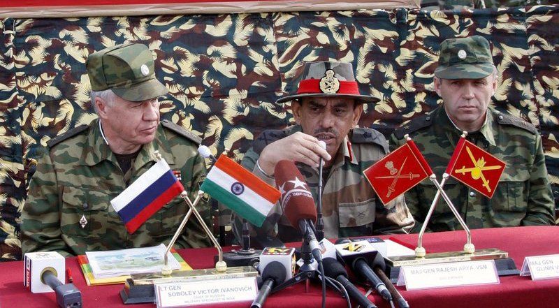 Индия и Россия впервые проведут совместные учения на российской территории
