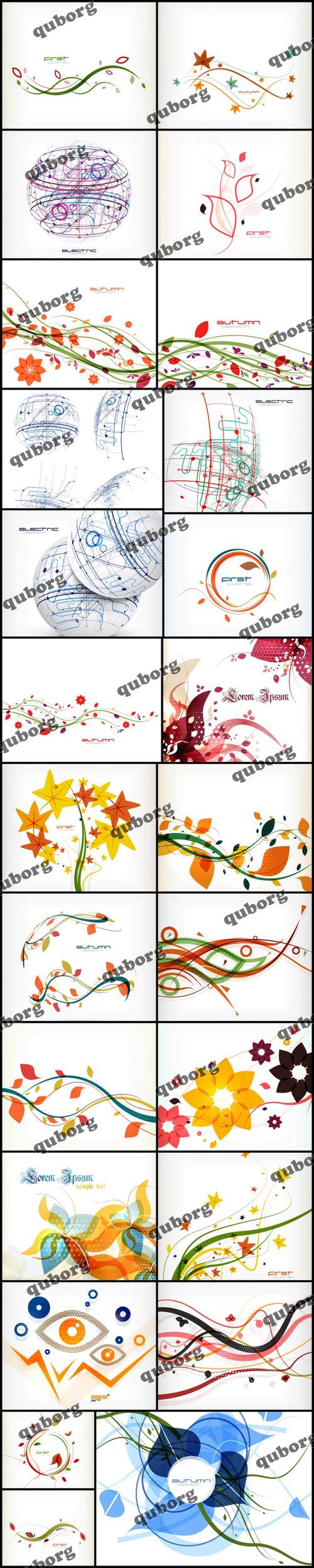 Stock Vector - Collection of Vector Abstract Backgrounds 41