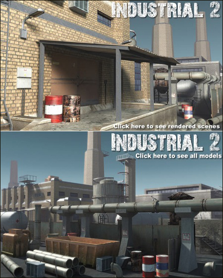 [3DMax] DEXSOFT-GAMES Industrial 02 model pack