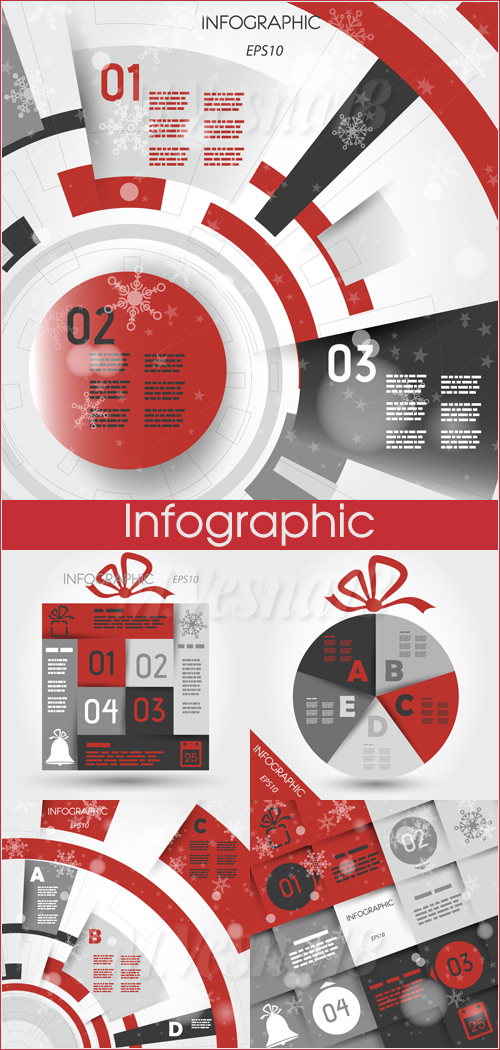  ,   / Christmas infographics, vector clipart