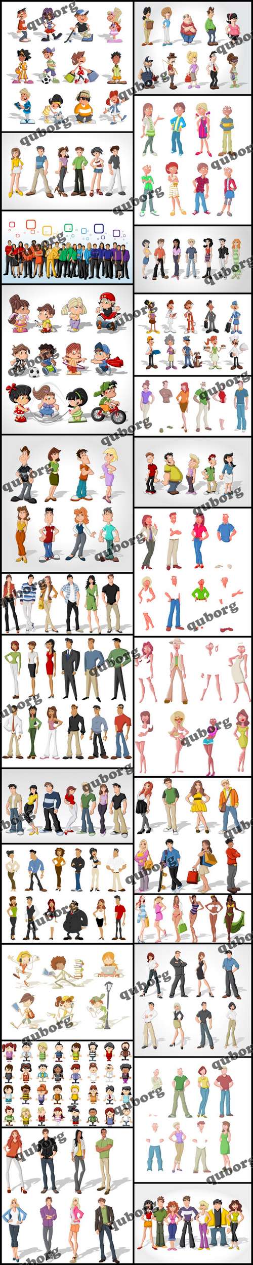 Stock Vector - Cartoon People Collection 2