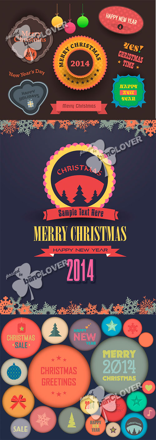 Christmas badges, labels and tags 0520