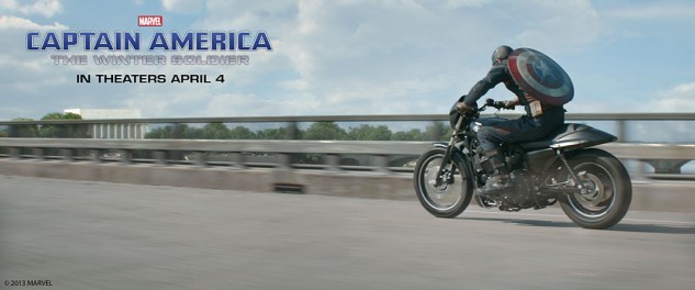 Мотоцикл Harley-Davidson Street 750 в фильме Первый мститель: Другая война (2014)
