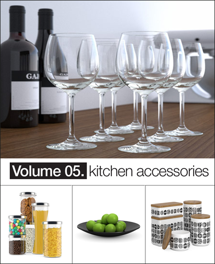 [3DMax] ModelplusModel Vol 05 Kitchen accessories