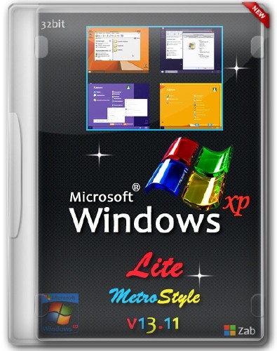 Windows XP SP3 Lite MetroStyle v13.11 (2013/RUS)