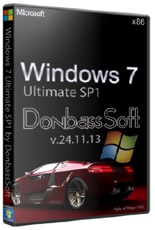 Windows 7 Ultimate SP1 x86  DS v.24.11.13 (RUS/2013)