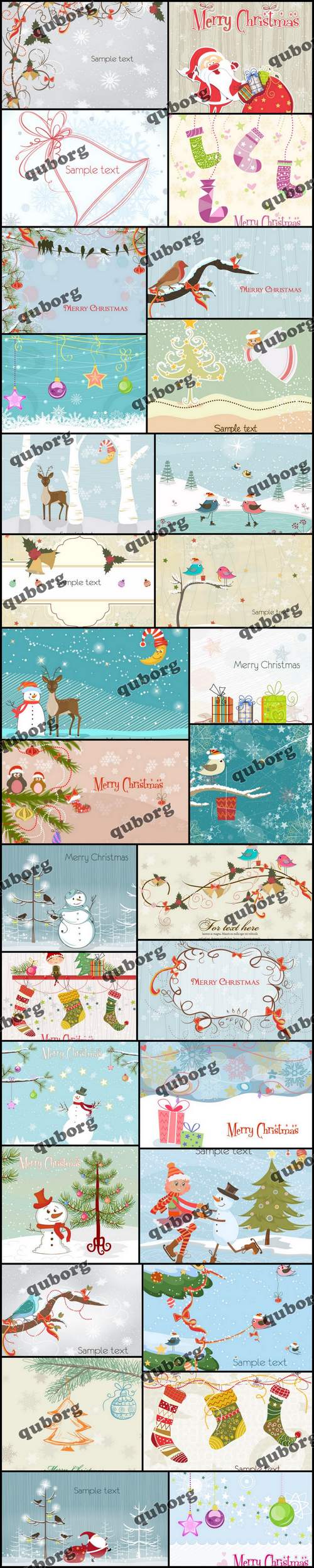 Stock Vector - Christmas Illustrations Set
