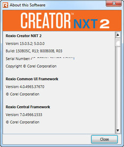 Corel Roxio Creator NXT 2 v15.0 Multilingual :January.29.2014