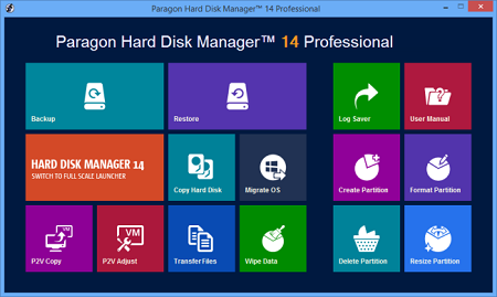 Paragon Hard Disk Manager 14 Pro Advanced Rescue CD 10.1.21.136 [WinPE 8.1x64] :APRIL/18/2014