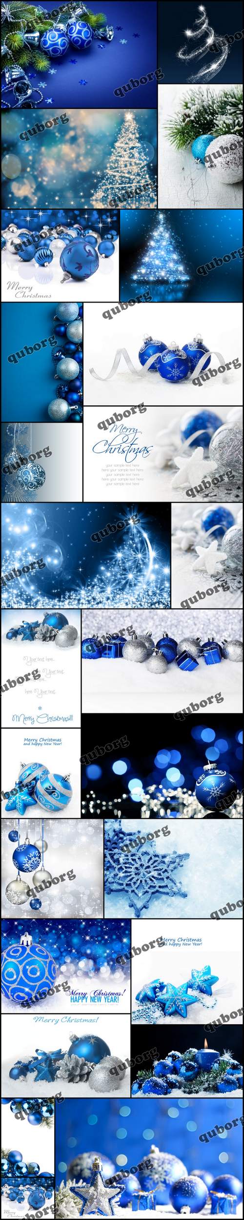 Stock Photos - Blue Christmas Backgrounds 2