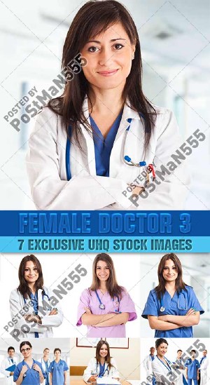  - | Beautiful female doctor, 3  