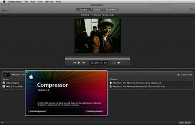 Apple Compressor 4.1 MacOSX :february/12/2014
