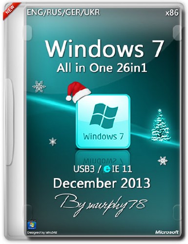 Windows 7 SP1 x86 AIO 26in1 IE11 Dec2013 (ENG/RUS/GER/UKR)