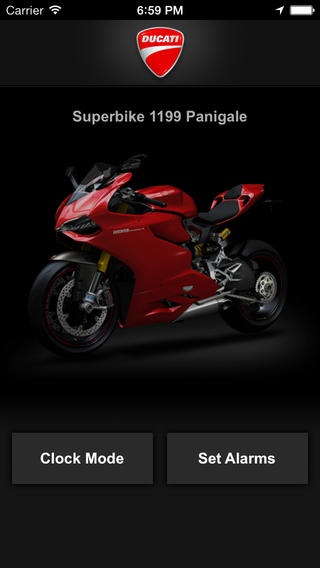 Будильник Ducati (приложение для iPhone)