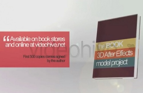  - 3D Book Mock-up and 5 Color With Glassy Lower Third