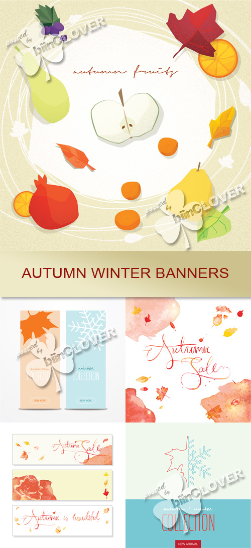 Autumn winter banners 0555