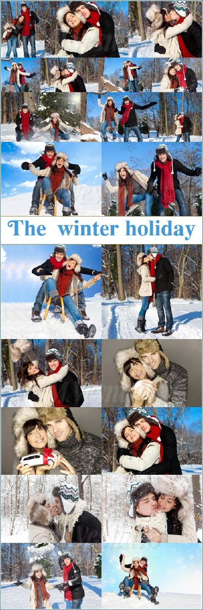  ,   / The  winter holiday, raster clipart