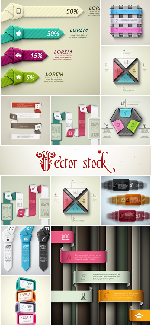 Infographic collection, part 69 - vector stock