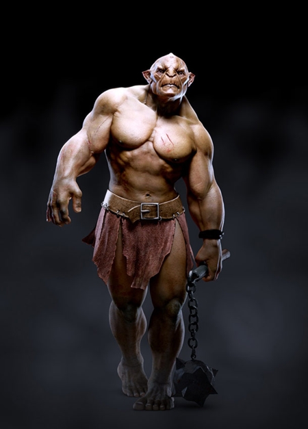 [3DMax] Gnomon Assets Fully lit Rigged & Textured Troll