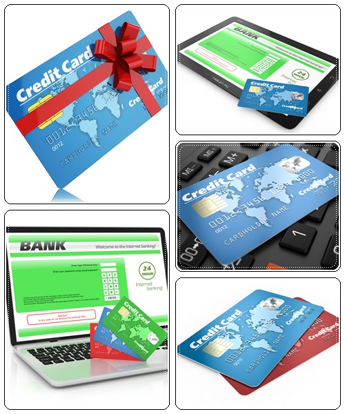 Credit cards - stock photo