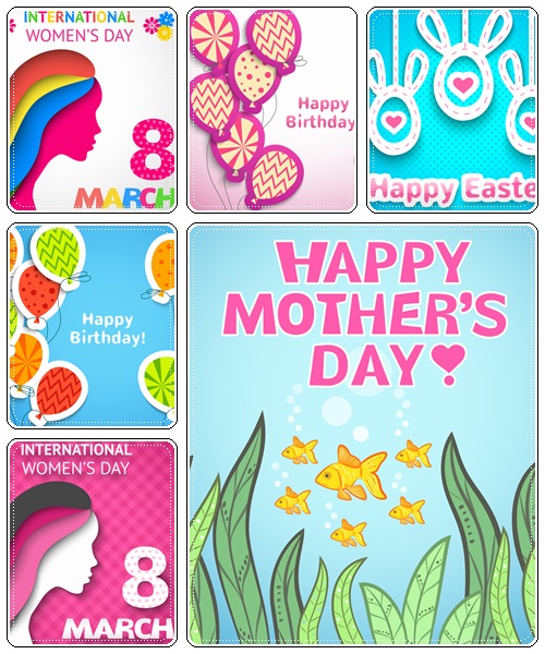 Spring and other holiday vector elements  - vector stock