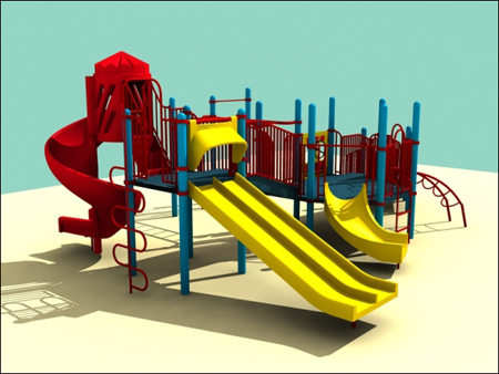 [3DMax] 3D Models for Children Playground