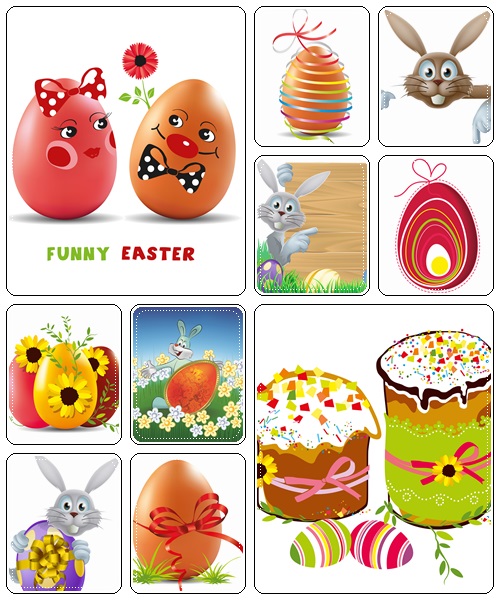 Easter elements, part 41  - vector stock