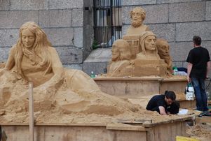 В Петербурге начался фестиваль песчаной скульптуры