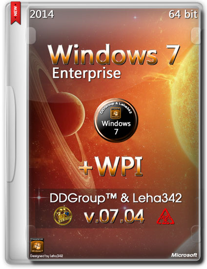 Windows 7 SP1 Enterprise x64 + WPI v.07.04 by DDGroup™ & Leha342 (RUS/2014)