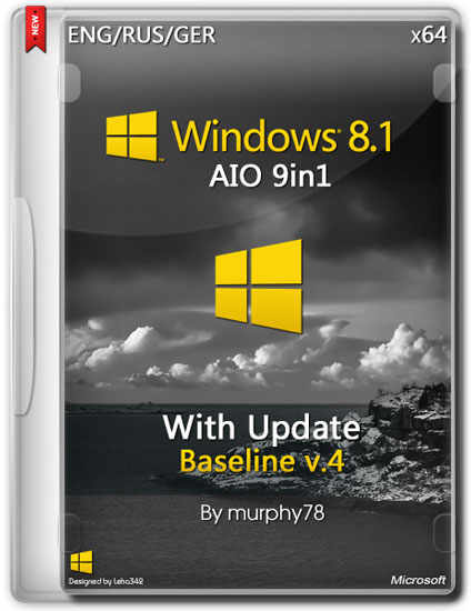 Windows 8.1 with Update x64 AIO Baseline v.4 (ENG/RUS/GER/2014)